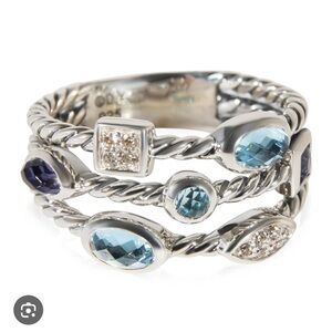 David Yurman Blue Confetti Ring